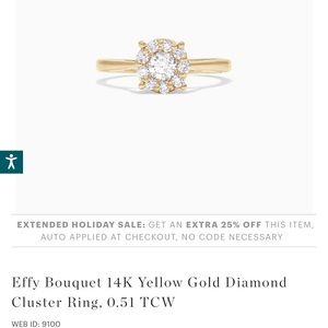 Effy 14k Gold Diamond Cluster Ring
